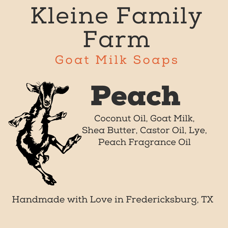 Peach soap